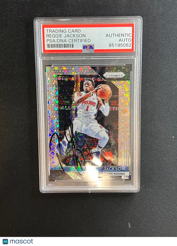 Copy of 2018-19 Panini Prizm #142 Reggie Jackson Signed Card AUTO PSA Slabbed Pi
