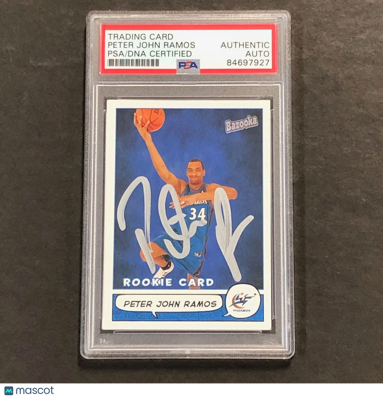 2004-05 Bazooka #211 Peter John Ramos Signed Card AUTO PSA Slabbed Wizards