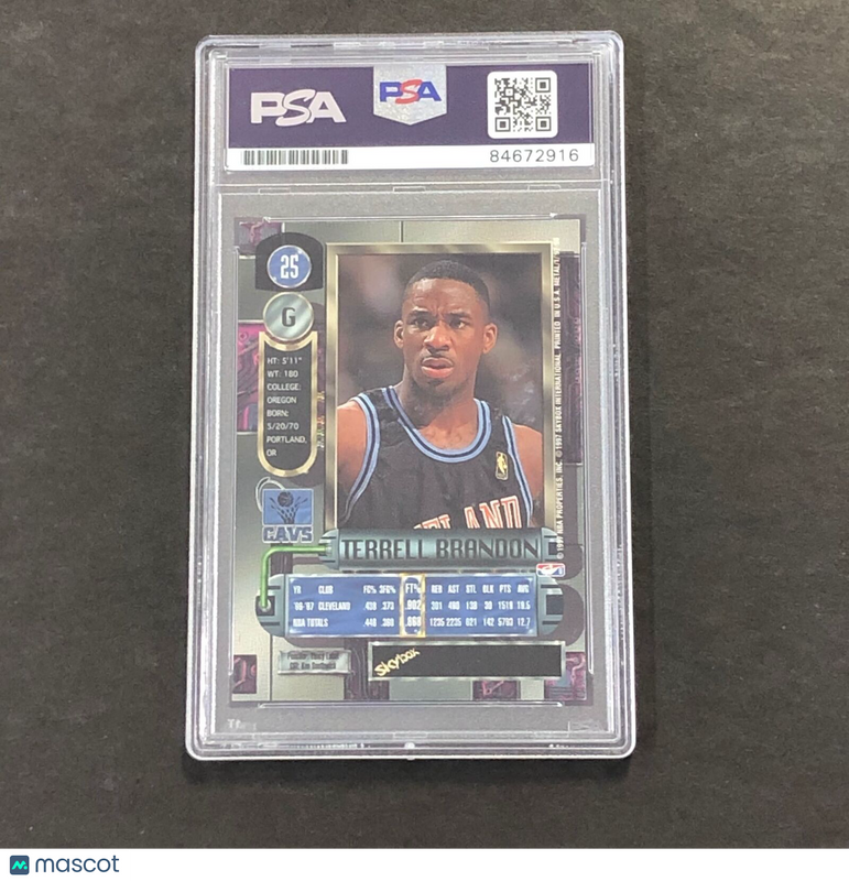 1997 Skybox #55 Terrell Brandon Signed Card AUTO PSA/DNA Slabbed Cavaliers