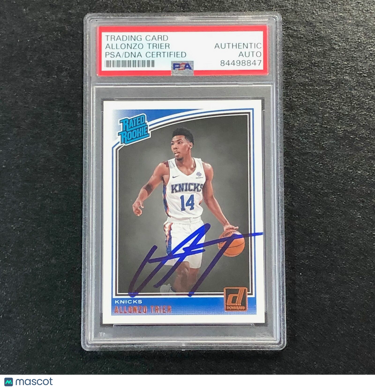 2018-19 Donruss Rated Rookie #175 Allonzo Trier Signed Card AUTO PSA Slabbed RC