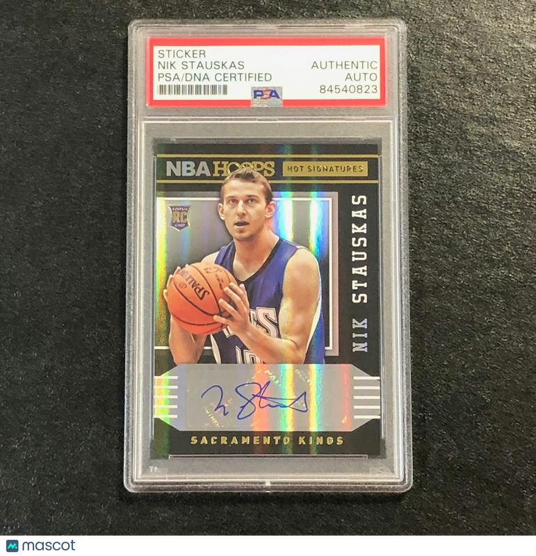 2014-15 NBA Hoops Hot Signatures #73 Nik Stauskas Signed Card AUTO PSA Slabbed R