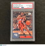 2009-10 Upper Deck #14 Raymond Felton Signed Card AUTO PSA/DNA Slabbed Bobcats