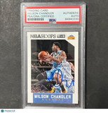 2015-16 NBA Hoops #240 Wilson Chandler Signed AUTO PSA Slabbed Nuggets