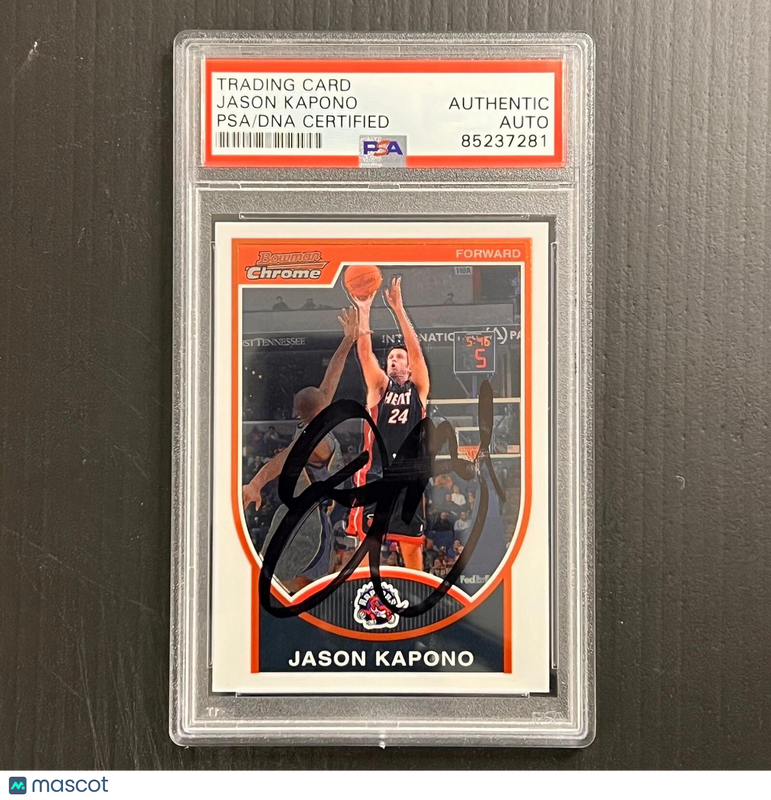 2007-08 Topps Bowman Chrome #102 Jason Kapono Signed Card AUTO PSA Slabbed Rapto