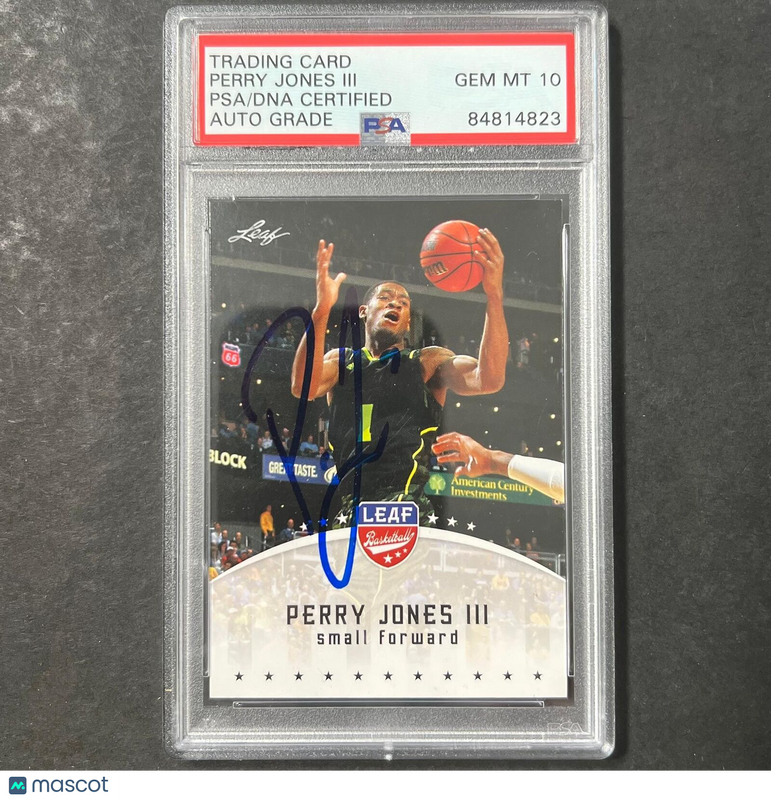 2012 Leaf #PJ3 Perry Jones Signed Card AUTO 10 PSA Slabbed Thunder Baylor