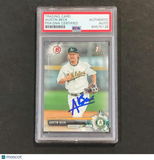 2017 BOWMAN DRAFT #BD-60 AUSTIN BECK Signed Card PSA Slabbed Auto A's