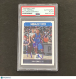 2017-18 NBA Hoops #126 Yogi Ferrell Signed Card PSA Slabbed Mavericks