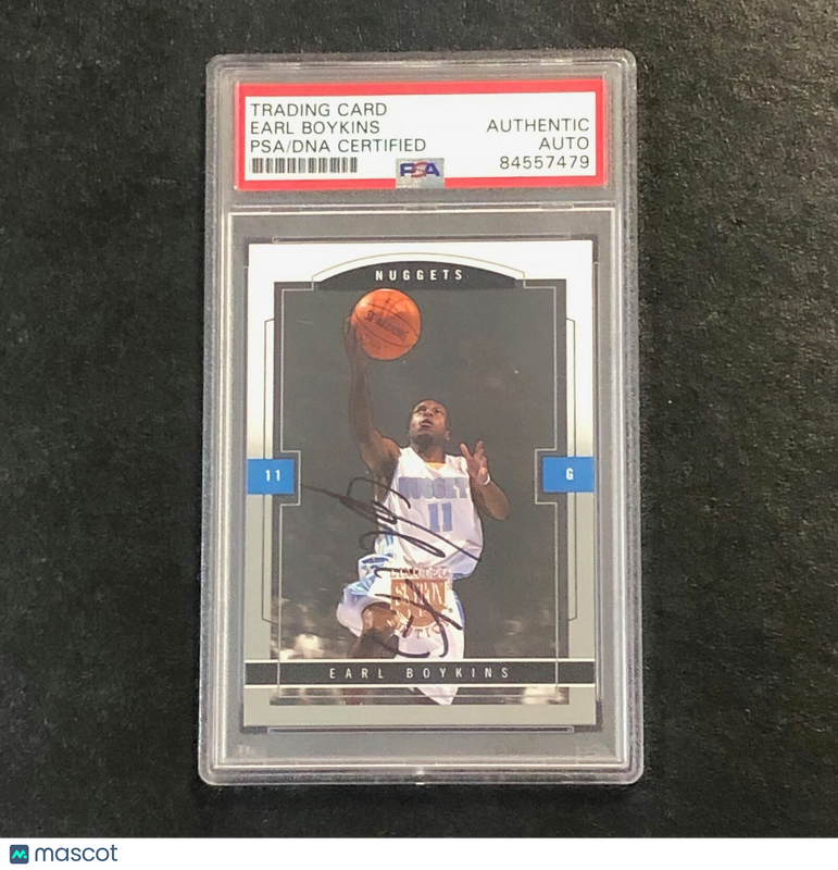 2003-04 Skybox Limited Edition #80 Earl Boykins Signed AUTO PSA Slabbed Nuggets