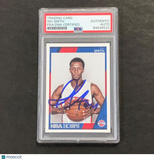 2016-17 NBA Hoops #5 Ish Smith Signed Card AUTO PSA Slabbed Pistons