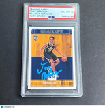 2017-18 NBA Hoops #278 Tony Bradley Signed Card AUTO PSA Slabbed RC Jazz