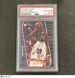 1999 Edge #JT Jason Terry Signed Card AUTO PSA Slabbed Hawks