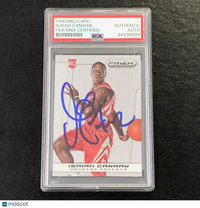 2013-14 PANINI PRIZM #274 ISAIAH CANAAN Signed Card AUTO PSA Slabbed RC Rockets