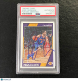 2016-17 NBA Hoops #201 Jose Calderon Signed Card AUTO PSA Slabbed Lakers