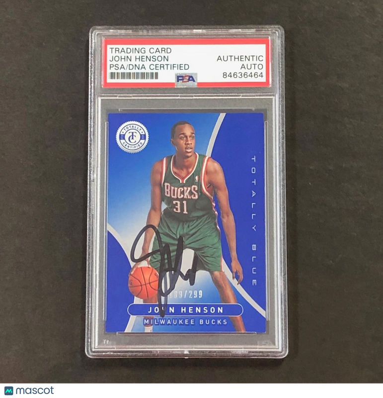 2012-13 NBA Panini Totally Certified #261 John Henson Signed Card Auto PSA Slabbed Bucks