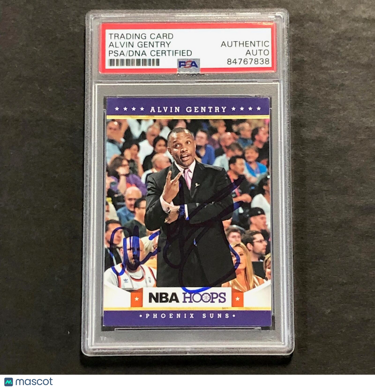 2012-13 NBA Hoops #210 Alvin Gentry Signed Card AUTO PSA Slabbed Suns