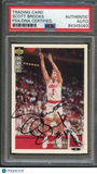 1994-1995 Upper Deck Collector's Choice #265 Scott Brooks Signed Card AUTO PSA S