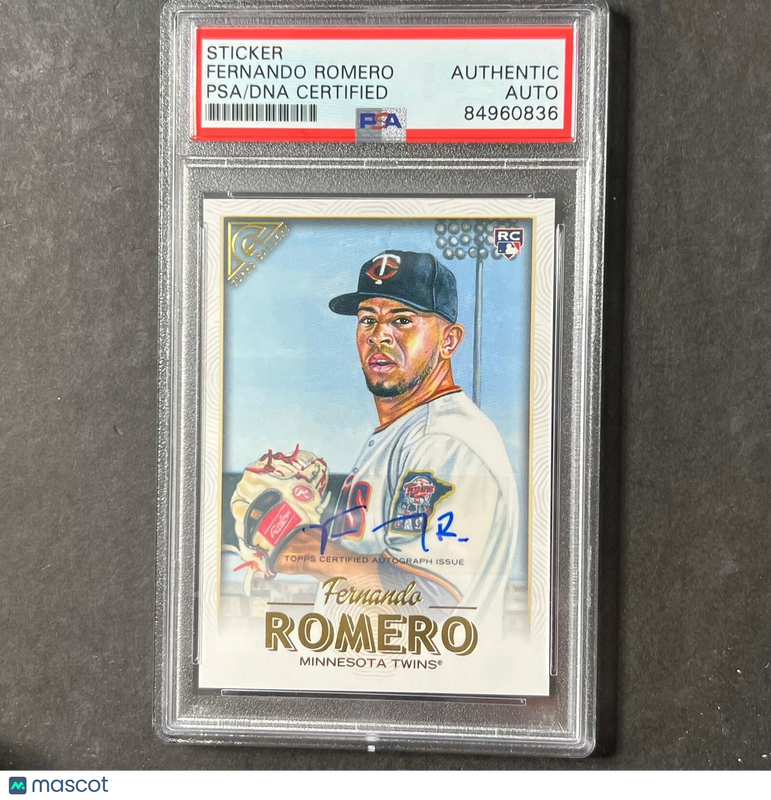 2014 Topps #87 Fernando Romero Signed Card PSA Slabbed AUTO Twins RC