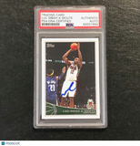 2009-10 Topps #159 Luc Mbah a Moute Signed Card AUTO PSA Slabbed Bucks