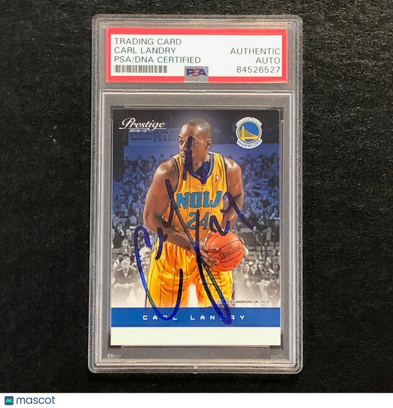 2012-13 Panini Prestige #87 Carl Landry Signed Card AUTO PSA/DNA Slabbed Warrior