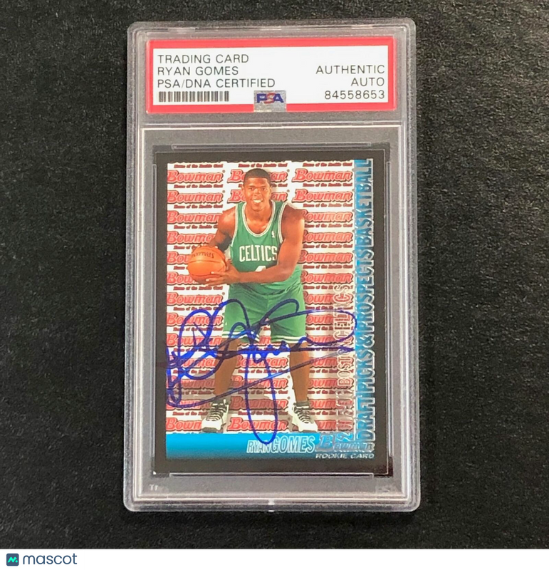 2005-06 Bowman Basketball #123 Ryan Gomes Signed Rookie Card AUTO PSA Slabbed RC