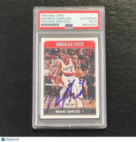 2017-18 NBA Hoops #233 Moe Harkless Signed Card AUTO PSA Slabbed Trail Blazers