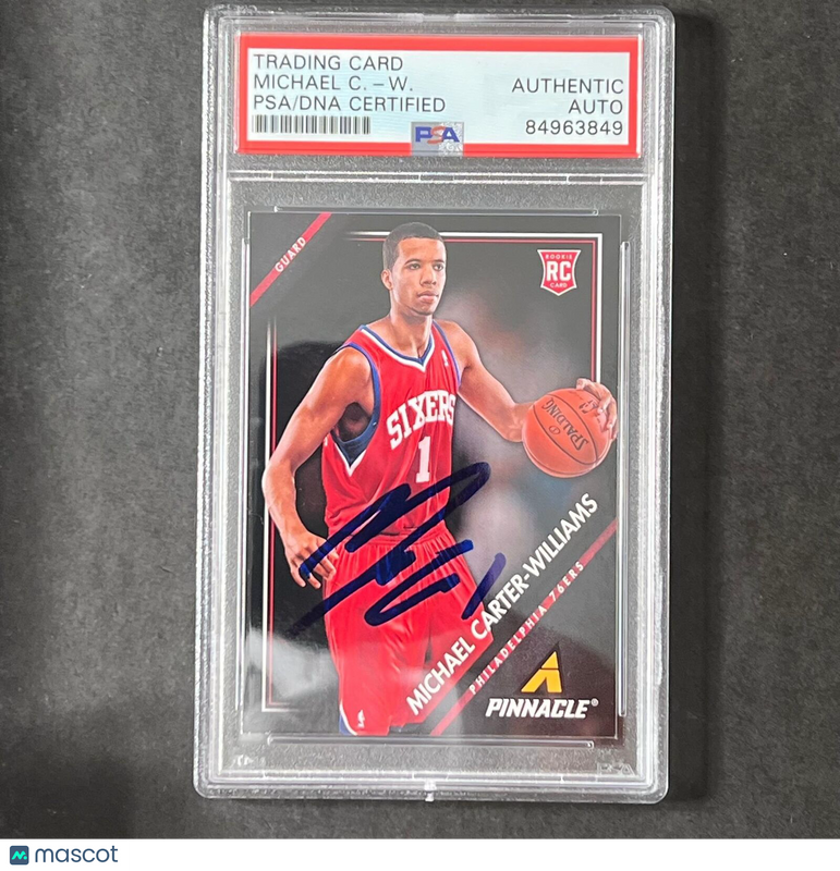 2013-14 Panini Pinnacle #42 Michael Carter-Williams Signed Card AUTO PSA Slabbed