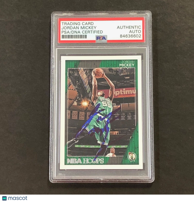 2016-17 Panini NBA Hoops #176 Jordan Mickey Signed Card AUTO PSA/DNA Slabbed Cel