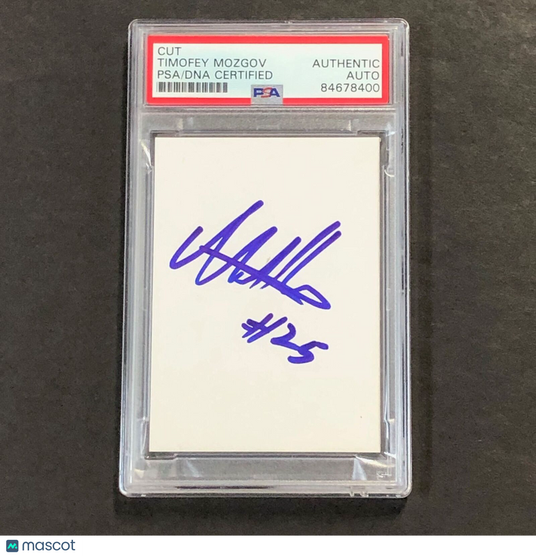Timofey Mozgov Signed Cut AUTO PSA Slabbed Lakers