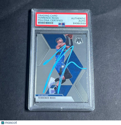 2019-20 Panini Mosaic #52 Terrence Ross Signed Card AUTO PSA/DNA Slabbed Magic