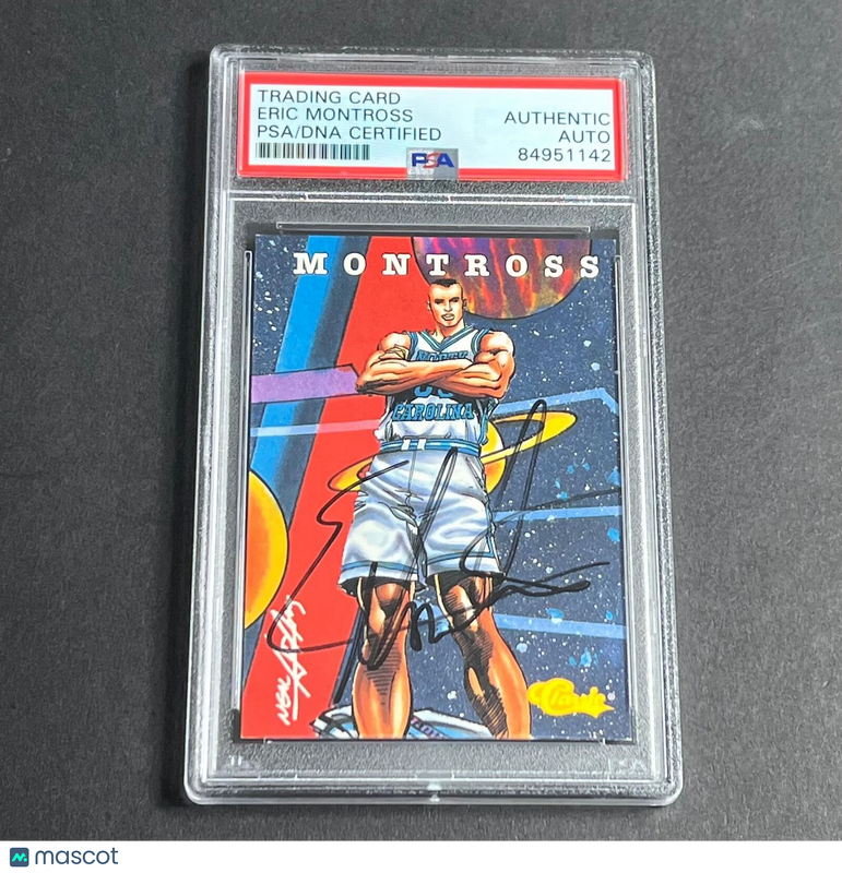 1994 Classic #105 1 0f 5 Eric Montross Signed PSA Slabbed North Carolina