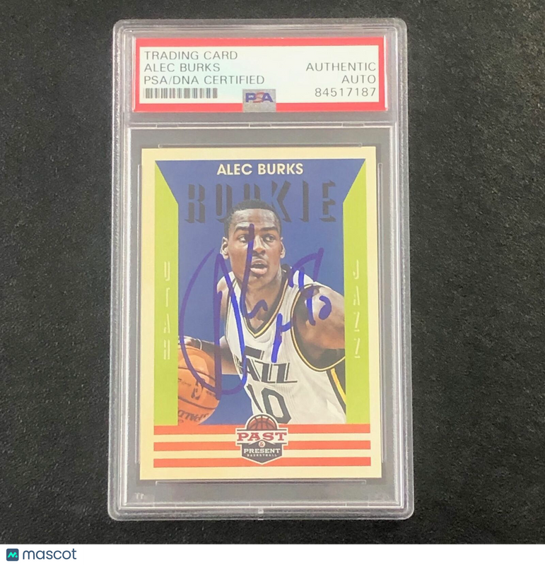 2012-13 Panini Past & Present #246 Alec Burks Signed Card AUTO PSA Slabbed RC Ja