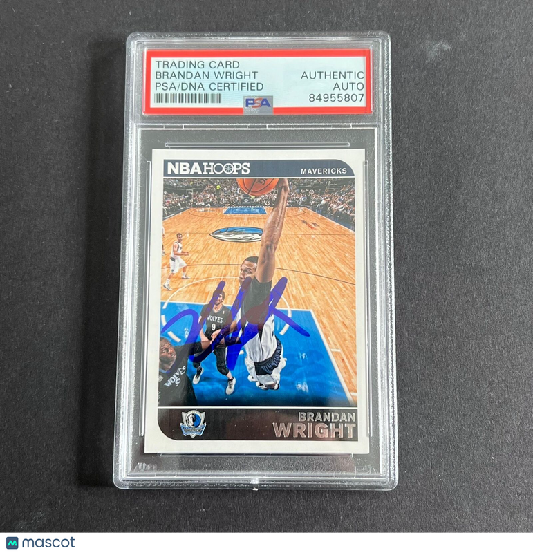 2014-15 Panini HOOPS #181 BRANDON WRIGHT Signed Card AUTO PSA Slabbed Mavericks