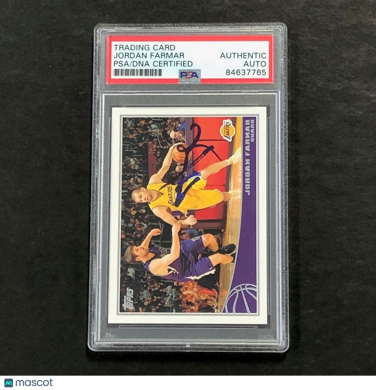 2009-10 Topps #129 Jordan Farmar Signed Card AUTO PSA Slabbed Lakers