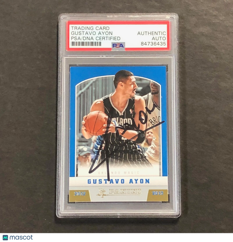 2012-13 Panini Basketball #283 Gustavo Ayon Signed Card AUTO PSA Slabbed Magic