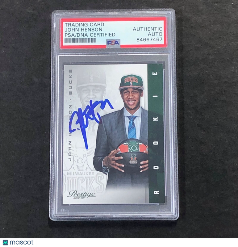 2012-13 Panini Prestige #215 John Henson Signed Card AUTO PSA Slabbed RC Bucks