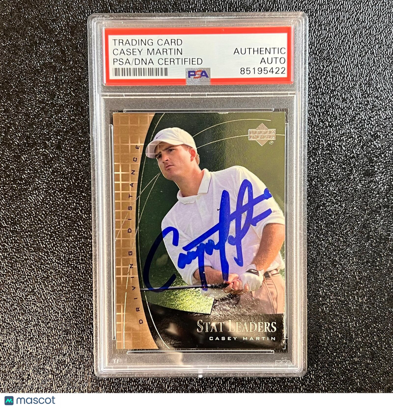 2000 Upper Deck #SL5 Casey Martin Signed Card PSA/DNA Autographed AUTO Slabbed G