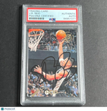 1994-95 Topps #52 JR Reid Signed Card AUTO PSA Slabbed Spurs