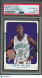 2006-07 Fleer #93 Bobby Jackson Signed Card AUTO PSA/DNA Slabbed Hornets