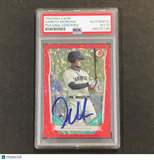 2014 Bowman Draft Red Ice #DP68 Gareth Morgan Signed Card PSA Slabbed Auto Marin