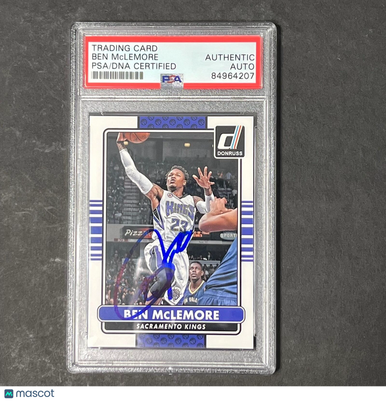 2014-15 Panini Donruss #125 Ben McLemore Signed Card AUTO PSA Slabbed Kings