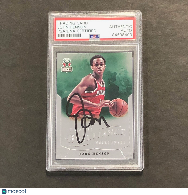 2012-13 NBA Panini Brilliance #297 John Henson Signed Card AUTO PSA Slabbed