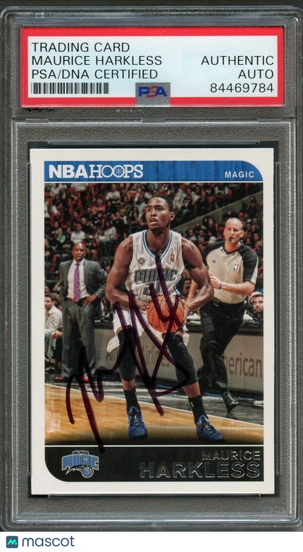 2014-15 NBA HOOPS #34 Maurice Moe Harkless Signed Card AUTO PSA Slabbed Magic
