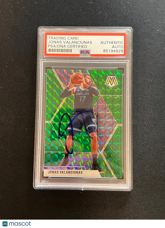 2019-20 Panini Mosaic #86 Jonas Valanciunas Signed Card AUTO PSA Slabbed Grizzli
