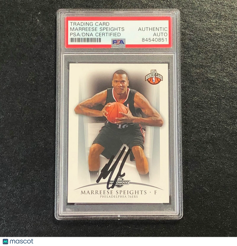 2008-09 Topps Hardwood #116 MARREESE SPEIGHTS Signed Card AUTO PSA Slabbed RC 76