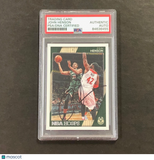 2016-17 NBA Hoops #164 John Henson Signed Card AUTO PSA Slabbed Bucks