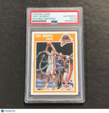 2002-03 Fleer Basketball #44 Troy Murphy Signed Card AUTO PSA Slabbed Warriors