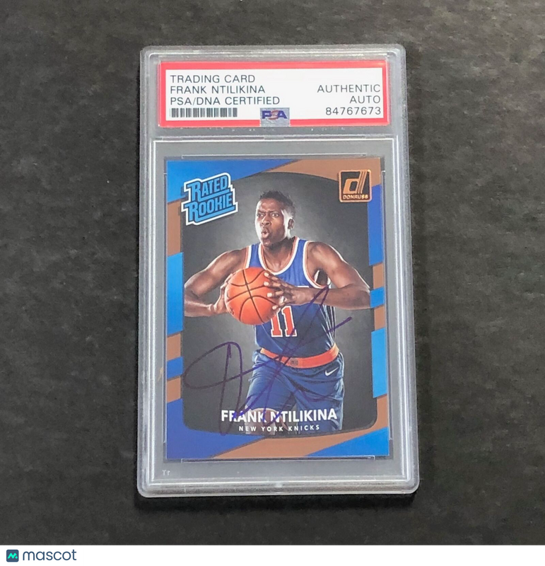 2017-18 Panini Donruss #193 Frank Ntilikina Signed Card AUTO PSA Slabbed RC Knic