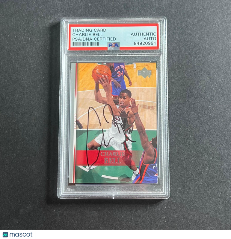 2007-08 NBA Upper Deck #137 Charlie Bell Signed AUTO PSA Slabbed Bucks