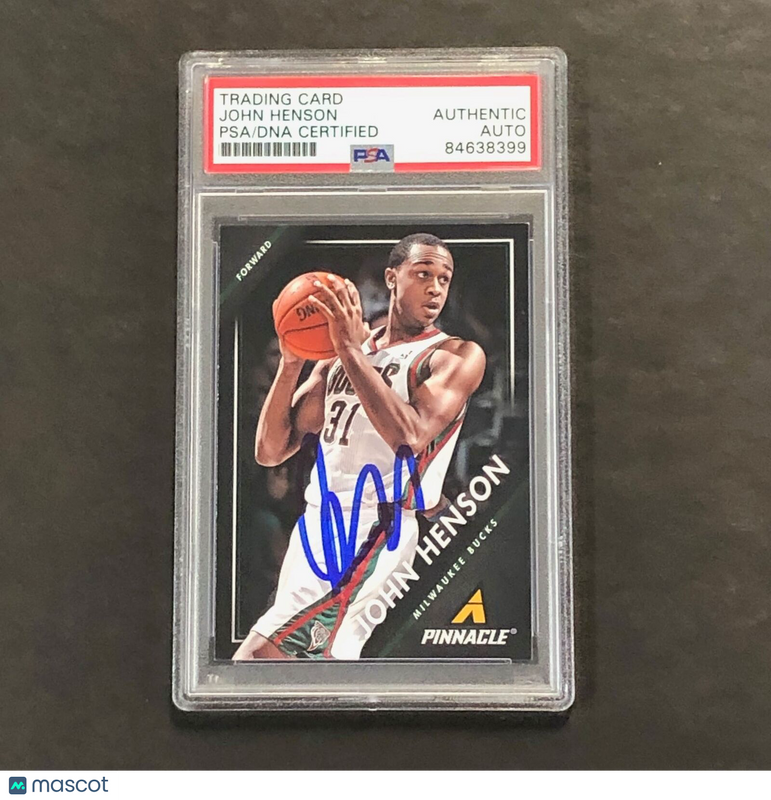 2013-14 Panini Pinnacle #174 John Henson Signed Card AUTO PSA Slabbed Bucks