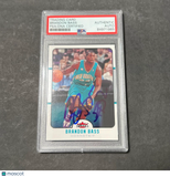 2006-07 NBA Fleer #124 Brandon Bass Signed Card AUTO PSA Slabbed Hornets